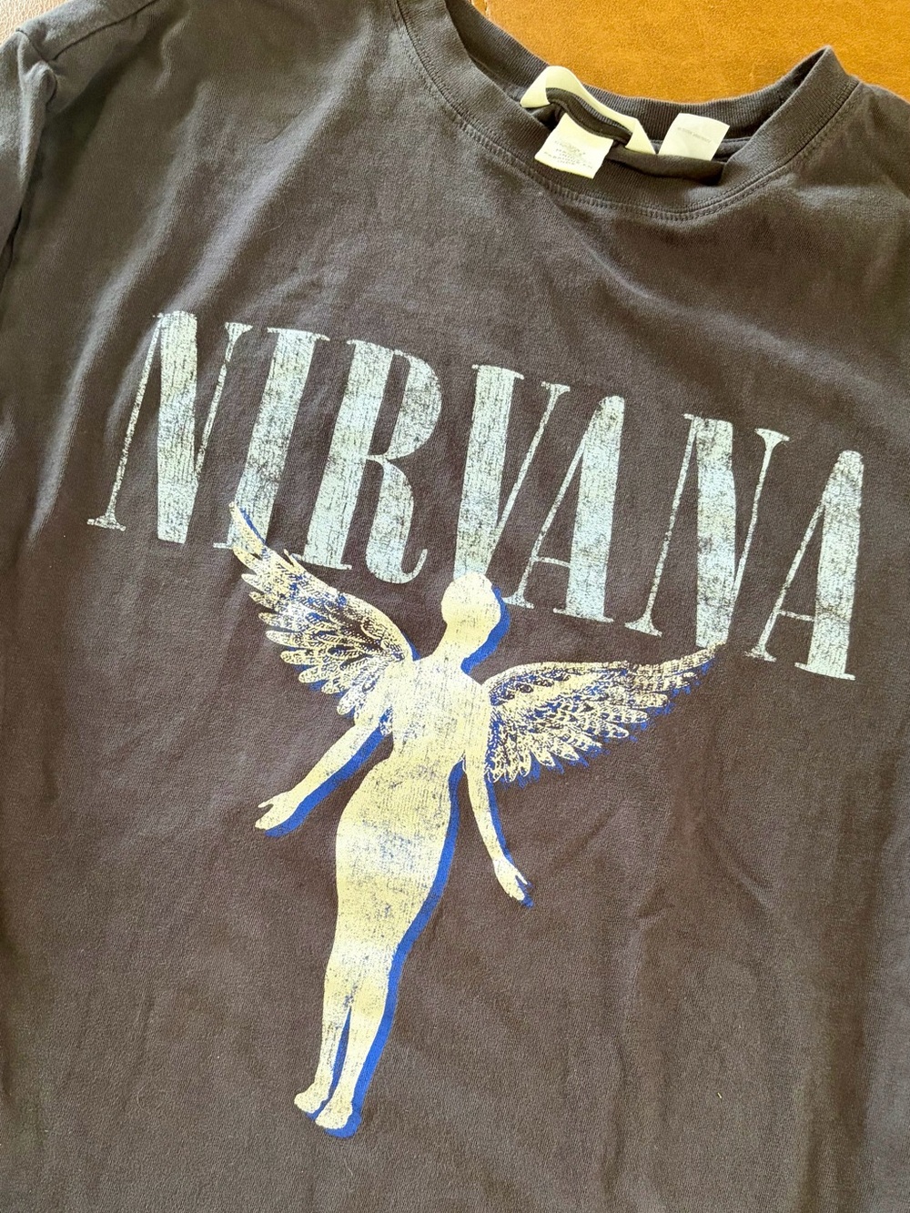 H&M Nirvana Graphic Tee with Angel Print